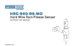 HRC 900 Rain Sensor Manual